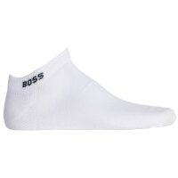 BOSS mens sneaker socks, 5-pack - 5P AS Uni CC, short, cotton mix, plain White 43-46