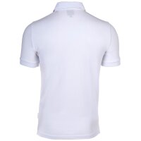 A|X ARMANI EXCHANGE Mens Polo Shirt - Slim fit, Solid Color, Cotton Stretch White S (Small)