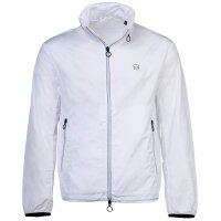 A|X ARMANI EXCHANGE Mens Windbreaker - Light jacket, zipper, pockets, solid color White S (Small)