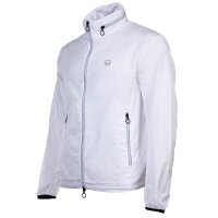 A|X ARMANI EXCHANGE Mens Windbreaker - Light jacket, zipper, pockets, solid color White M (Medium)