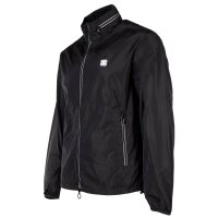 A|X ARMANI EXCHANGE Herren Windjacke - Leichte Jacke, Reißverschluss, Taschen, einfarbig Schwarz M