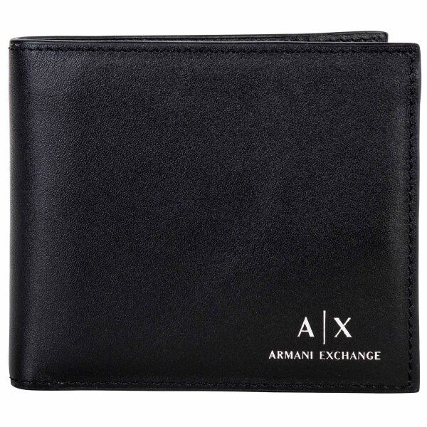 A|X ARMANI EXCHANGE Mens Wallet - Bifold, Genuine Leather, 10x11,5x2cm (HxLxW)