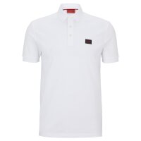 HUGO Mens Polo Shirt - DERESO232, pique, 1/2 sleeve, button placket, slim fit, cotton