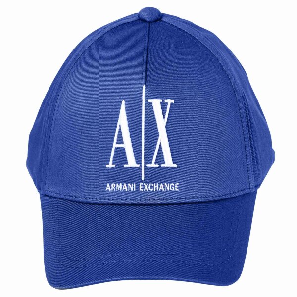 A|X ARMANI EXCHANGE Unisex Baseball Cap - Hat, Logo, One Size Medium Blue