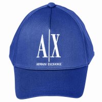 A|X ARMANI EXCHANGE Unisex Baseball Cap - Hat, Logo, One Size Medium Blue