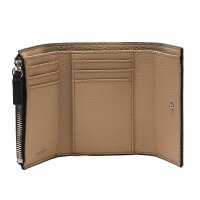LACOSTE Damen Geldbörse - Compact Wallet, Kunstleder,11,5x22x1cm (HxLxB) Schwarz