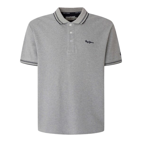 Pepe Jeans Men Polo Shirt - JETT, Short Sleeve, Button Placket, Plain