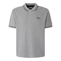 Pepe Jeans Herren Poloshirt - JETT, Kurzarm, Knopfleiste, Einfarbig Grau M