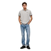 Pepe Jeans Herren Poloshirt - JETT, Kurzarm, Knopfleiste, Einfarbig Grau M