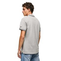 Pepe Jeans Herren Poloshirt - JETT, Kurzarm, Knopfleiste, Einfarbig Grau M