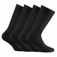 Rohner Unisex Socks, 2 pack - Bamboo, Short Socks, basic Black 35-38 (2.5-5 UK)