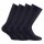 Rohner Basic Unisex Socken, 4er Pack - Bambus, Kurzsocken Marine 39-42