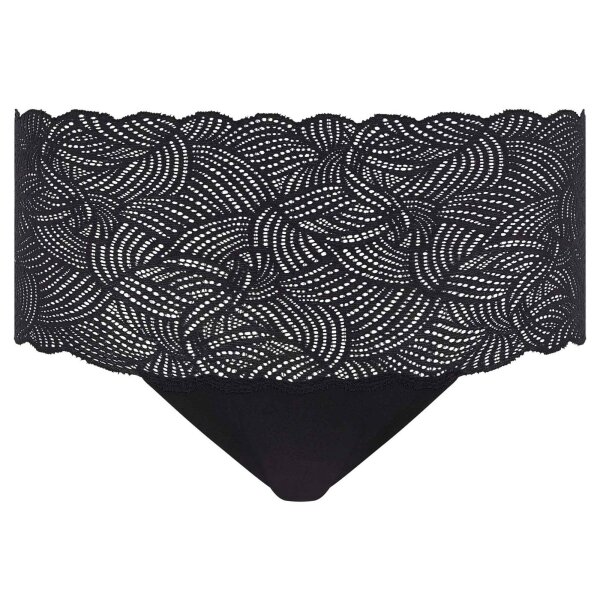 Chantelle Damen Taillenslip - SoftStretch, High Waist, Spitze, Einheitsgröße 36-44 Schwarz One Size