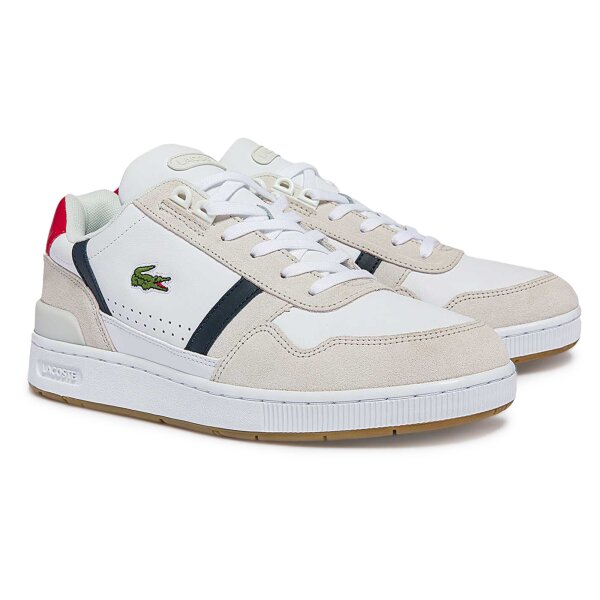 LACOSTE Mens Sneaker - T-CLIP 0120 2 SMA, Sneakers, Leather