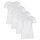 Bamboo basics Damen T-Shirt KATE, 4er Pack - Unterhemd, Rundhals, Single Jersey Weiß S