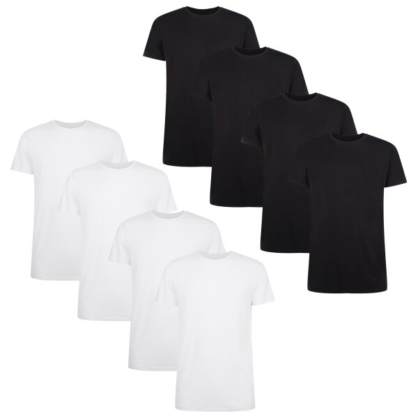 Bamboo basics Herren T-Shirt RUBEN, 4er Pack - Unterhemd, Rundhals, Single Jersey