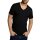 Bamboo basics Herren T-Shirt VELO, 4er Pack - Unterhemd, V-Neck, Single Jersey Schwarz XL