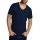 Bamboo basics Herren T-Shirt VELO, 4er Pack - Unterhemd, V-Neck, Single Jersey Marine XL