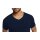 Bamboo basics mens t-shirt VELO, pack of 4 - Undershirt, V-neck, Single Jersey Navy XL (X-Large)