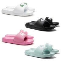LACOSTE Damen Badesandalen - Croco Slides, Slipper, Badeschuhe