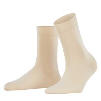 FALKE Womens Socks - Cotton Touch, Cotton, Cuff, Logo, Plain, long