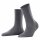 FALKE Damen Socken - Cotton Touch, Baumwolle, Bündchen, Logo, einfarbig, lang