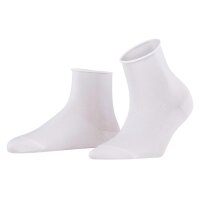 FALKE Damen Quarter Socken - Cotton Touch, Baumwolle, Rollbündchen, Logo, einfarbig, lang