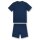 Sanetta Boys Pajamas - Pyjamas, Cotton, Round Neck, Lettering, plain, short Blue 140