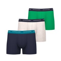 SCOTCH&SODA Mens Boxer Shorts, 3-pack - Base Logo Boxer, Cotton Stretch, plain