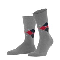 Burlington Mens Socks - King, Organic Cotton, Argyle Pattern