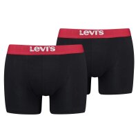 LEVIS Mens Solid Basic Boxer Brief Organic, Pack of 2, Boxer Shorts, Logo Waistband