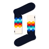 Happy Socks 4er Pack Unisex Socken - Geschenkbox, Classics, gemischte Farben Navy 36-40