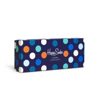 Happy Socks 4er Pack Unisex Socken - Geschenkbox, Classics, gemischte Farben Navy 36-40