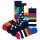 Happy Socks 4 pack unisex socks, gift box, mixed colours Navy 36-40 (UK 4-7)