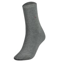 TOMMY HILFIGER Women Socks, Pack of 4 - Classic, Stockings, plain Light grey 35-38