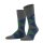 Burlington Herren Socken - Clyde, Rautenmuster, Bio-Baumwolle Grau/Blau/Grün 40-46