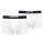 Levis Mens Solid Basic Trunk Organic, Pack of 2, Boxer Shorts, Logo Waistband White XL (X-Large)