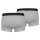 Levis Mens Solid Basic Trunk Organic, Pack of 2, Boxer Shorts, Logo Waistband Grey Melange M (Medium)