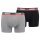 LEVIS Mens Sportswear Boxer Brief Organic, Pack of 2, Boxer Shorts, Logo Waistband