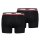 Levis Mens Sportswear Boxer Brief Organic, Pack of 2, Boxer Shorts, Logo Waistband Black M (Medium)