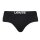 Levis Mens Solid Basic Brief Organic, Pack of 2 Slips,Logo Waistband Black S (Small)