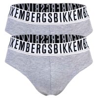 BIKKEMBERGS Herren Slips, 2er Pack - BI-PACK BRIEFS, Stretch Cotton, Logobund