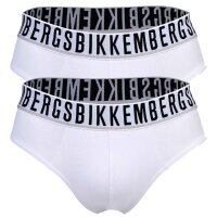 BIKKEMBERGS Mens Briefs, 2-pack - BI-PACK BRIEFS, Stretch Cotton, Logo Waistband
