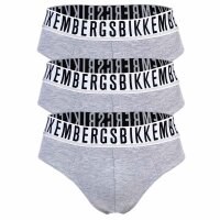BIKKEMBERGS Mens Briefs, 3-pack - TRI-PACK BRIEFS, Stretch Cotton, Logo Waistband