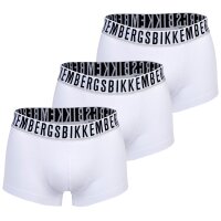 BIKKEMBERGS Herren Boxershorts, 3er Pack - TRI-PACK TRUNKS, Stretch Cotton, Logobund