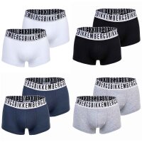 BIKKEMBERGS Herren Boxershorts, 2er Pack - BI-PACK TRUNKS, Stretch Cotton, Logobund