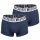 BIKKEMBERGS Mens Boxer Shorts, 2-Pack - BI-PACK TRUNKS, Stretch Cotton, Logo Waistband
