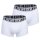 BIKKEMBERGS Mens Boxer Shorts, 2-Pack - BI-PACK TRUNKS, Stretch Cotton, Logo Waistband