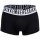 BIKKEMBERGS Mens Boxer Shorts, 2-Pack - BI-PACK TRUNKS, Stretch Cotton, Logo Waistband Black S (Small)