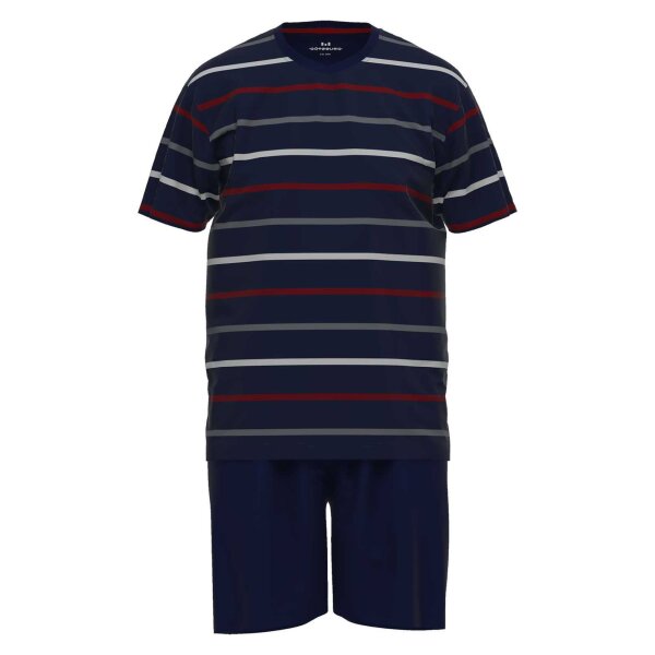 GÖTZBURG Mens Pyjamas - Cotton, Round Neck, Stripes, short